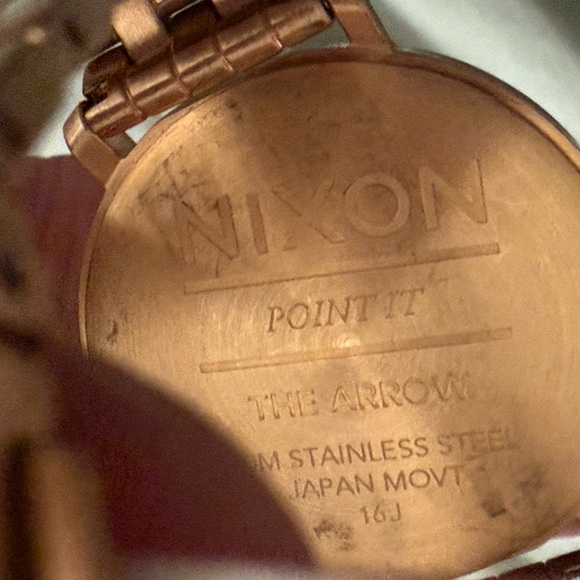 Nixon Arrow X The Mahogany Quartz Watch Black Dark Red Gold A1090-2617-00 main image 4